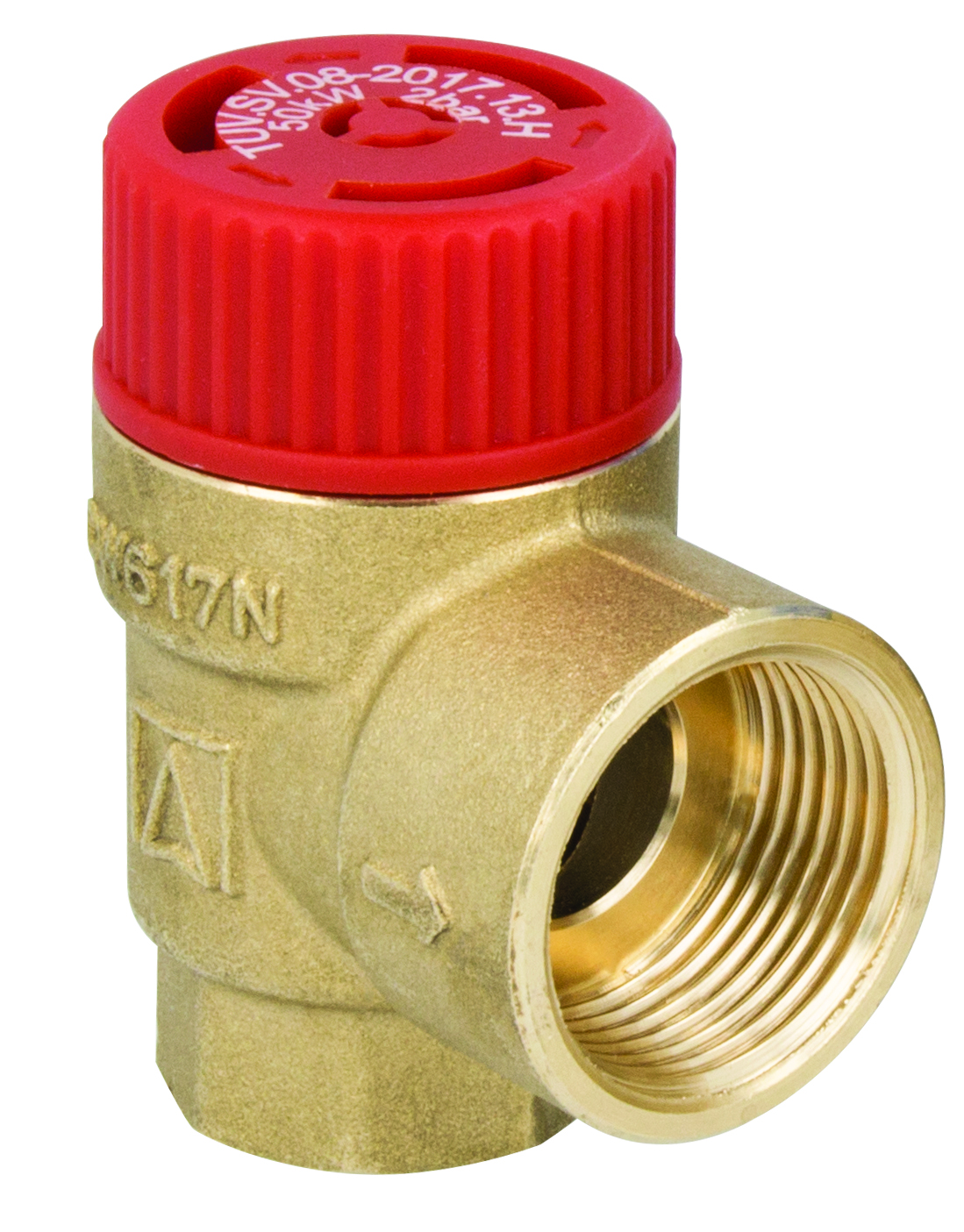 Предохранительный клапан MS 360 3/4": 1,5 бар, 100 кВт, BP 3/4" x BP 1"