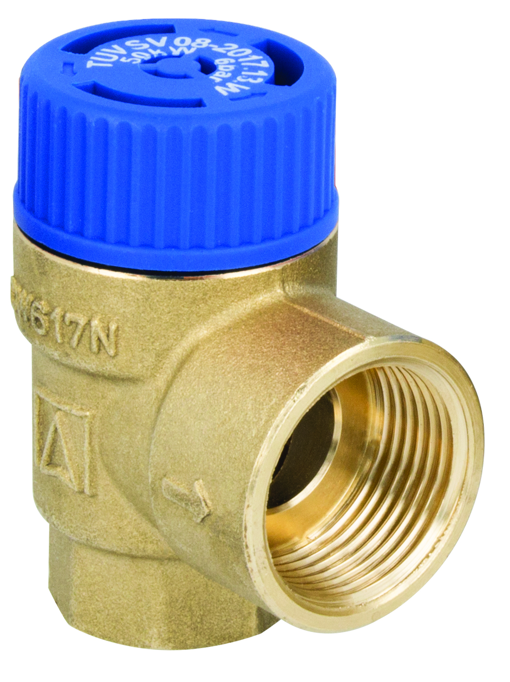 Предохранительный клапан MSW 423 1/2": 10 бар, 50 кВт, BP 1/2" x BP 3/4"