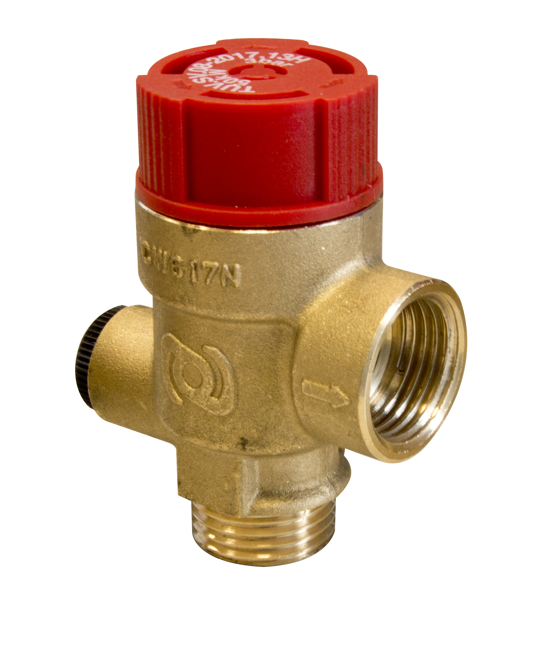 Предохранительный клапан MSM 500 1/2": 1,5 бар, 50 кВт,  BP 1/2" x BP 3/4"