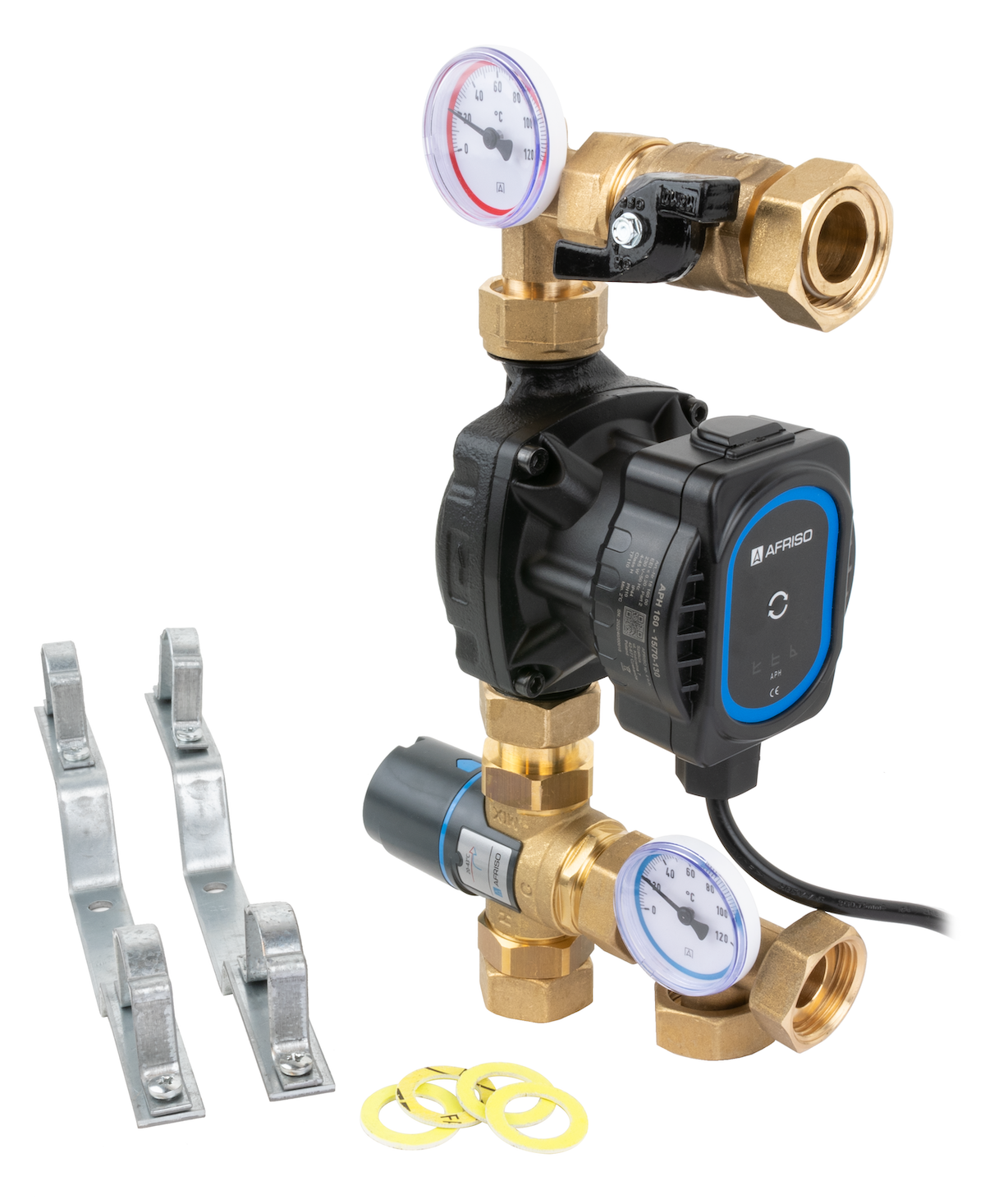 Насосно-смесительный узел для коллектора теплого пола BTU 501 AP, насос AFRISO APH 160